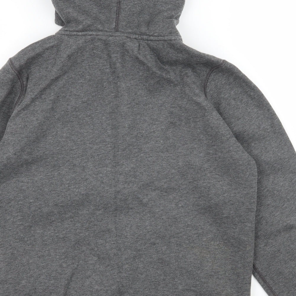 Under armour Boys Grey  Jersey Full Zip Hoodie Size M