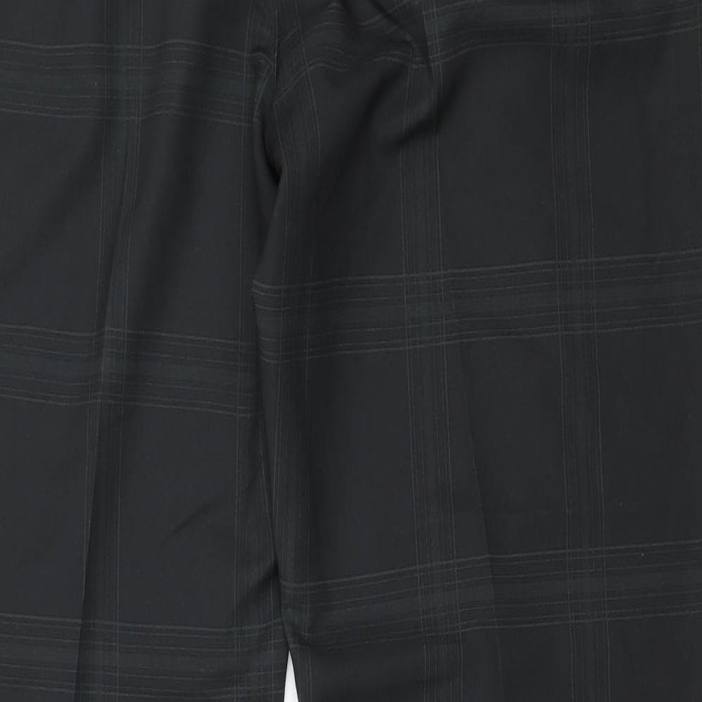 Slazenger Mens Black Plaid  Trousers  Size 36 in L33 in