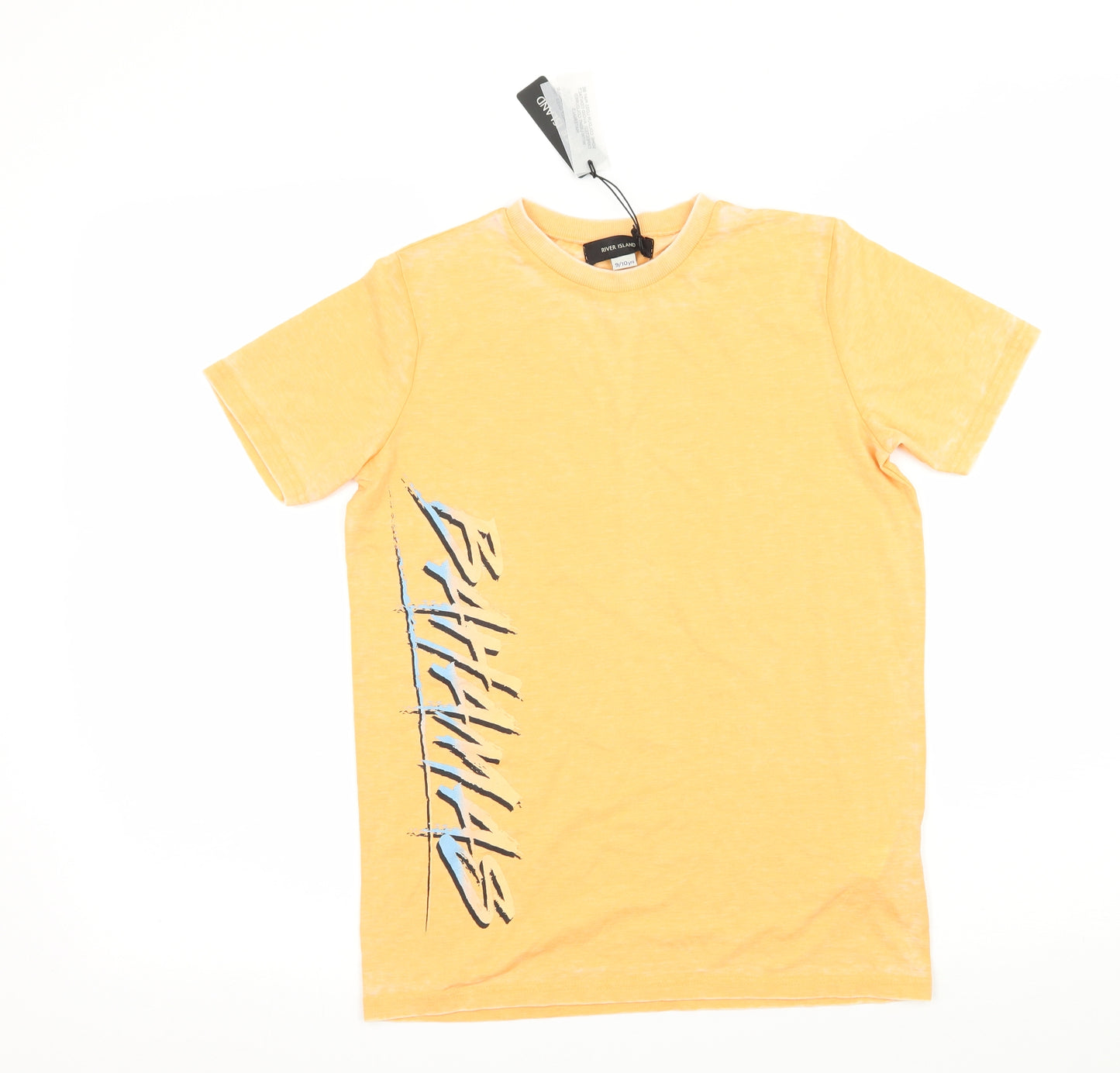River Island Boys Orange  Jersey Basic T-Shirt Size 9-10 Years  - Baywatch