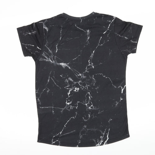Primark Boys Black Geometric Jersey Basic T-Shirt Size 11-12 Years  - The Bronx