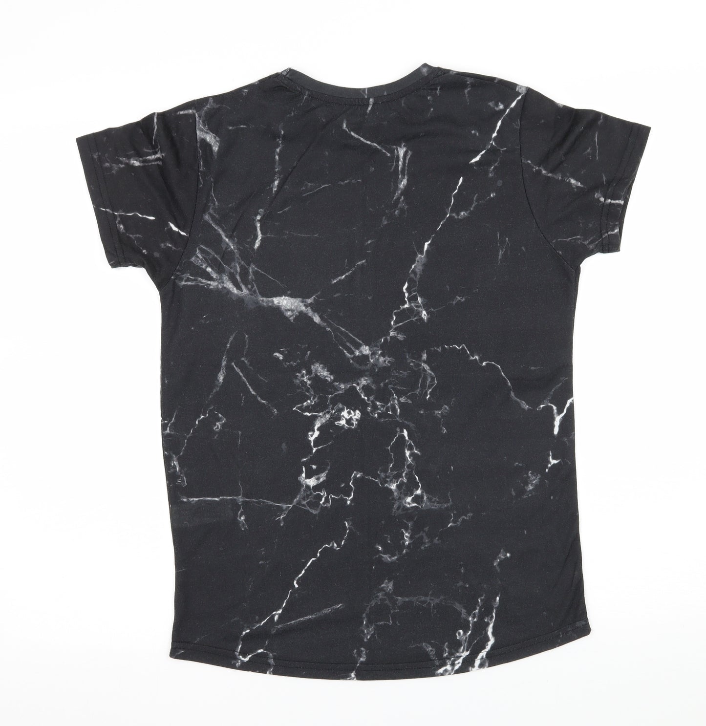 Primark Boys Black Geometric Jersey Basic T-Shirt Size 11-12 Years  - The Bronx