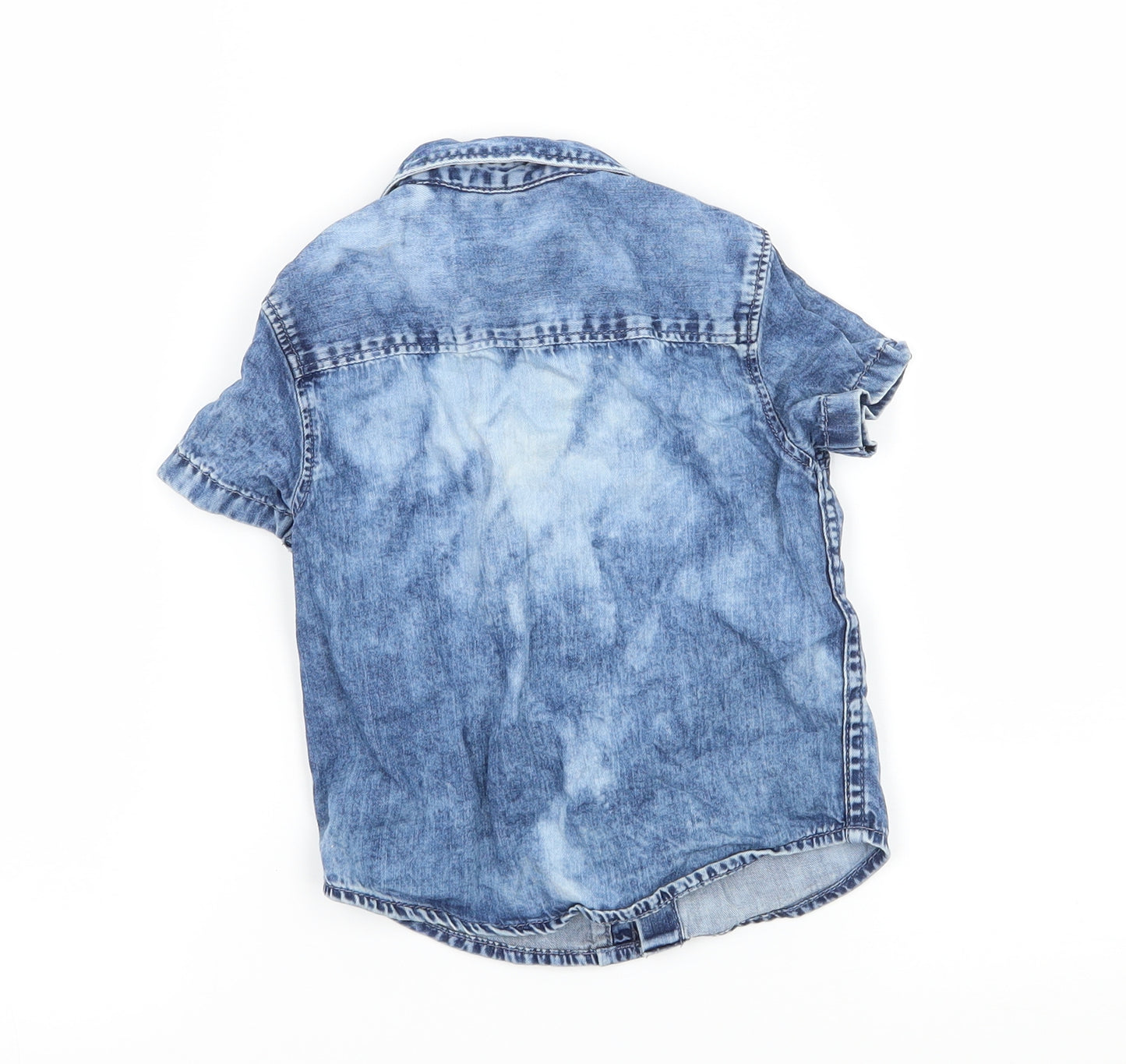 NEXT Boys Blue   Basic Button-Up Size 9-12 Months