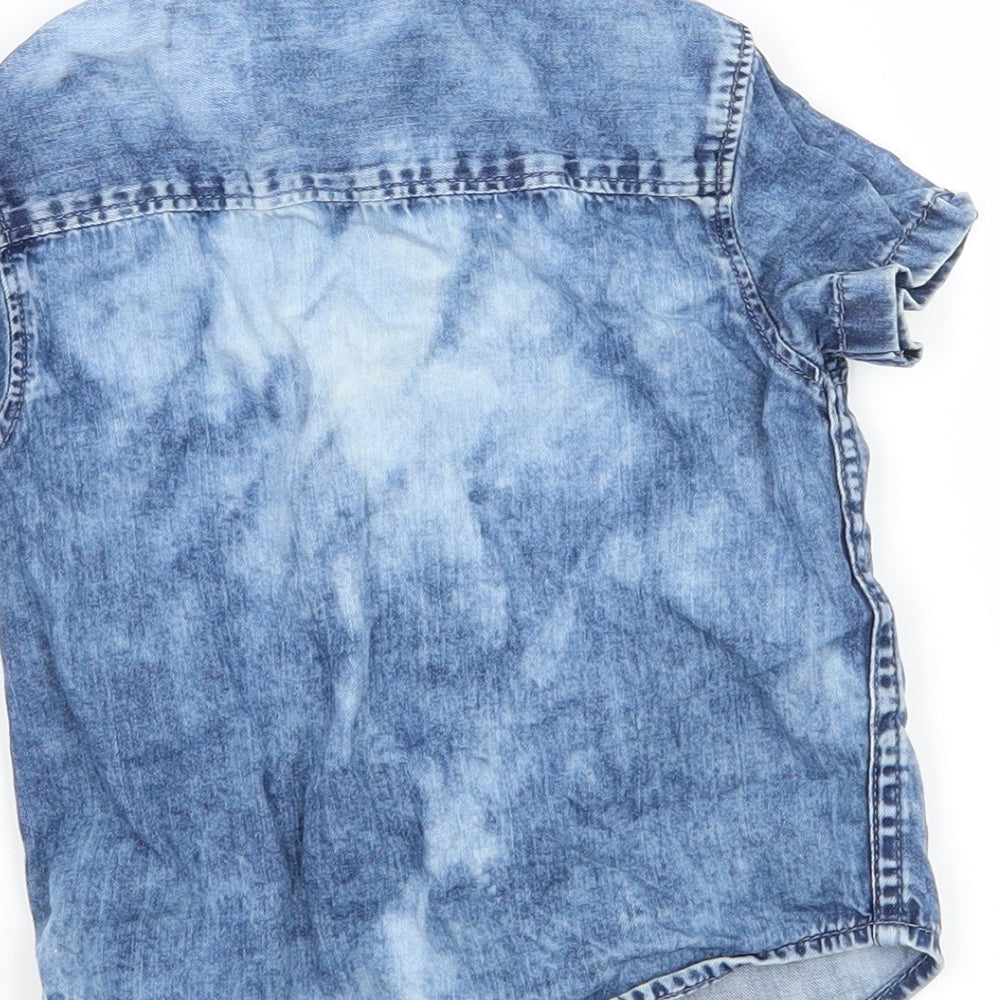 NEXT Boys Blue   Basic Button-Up Size 9-12 Months