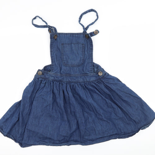Denim & Co. Womens Blue  Denim Skater Dress  Size 8