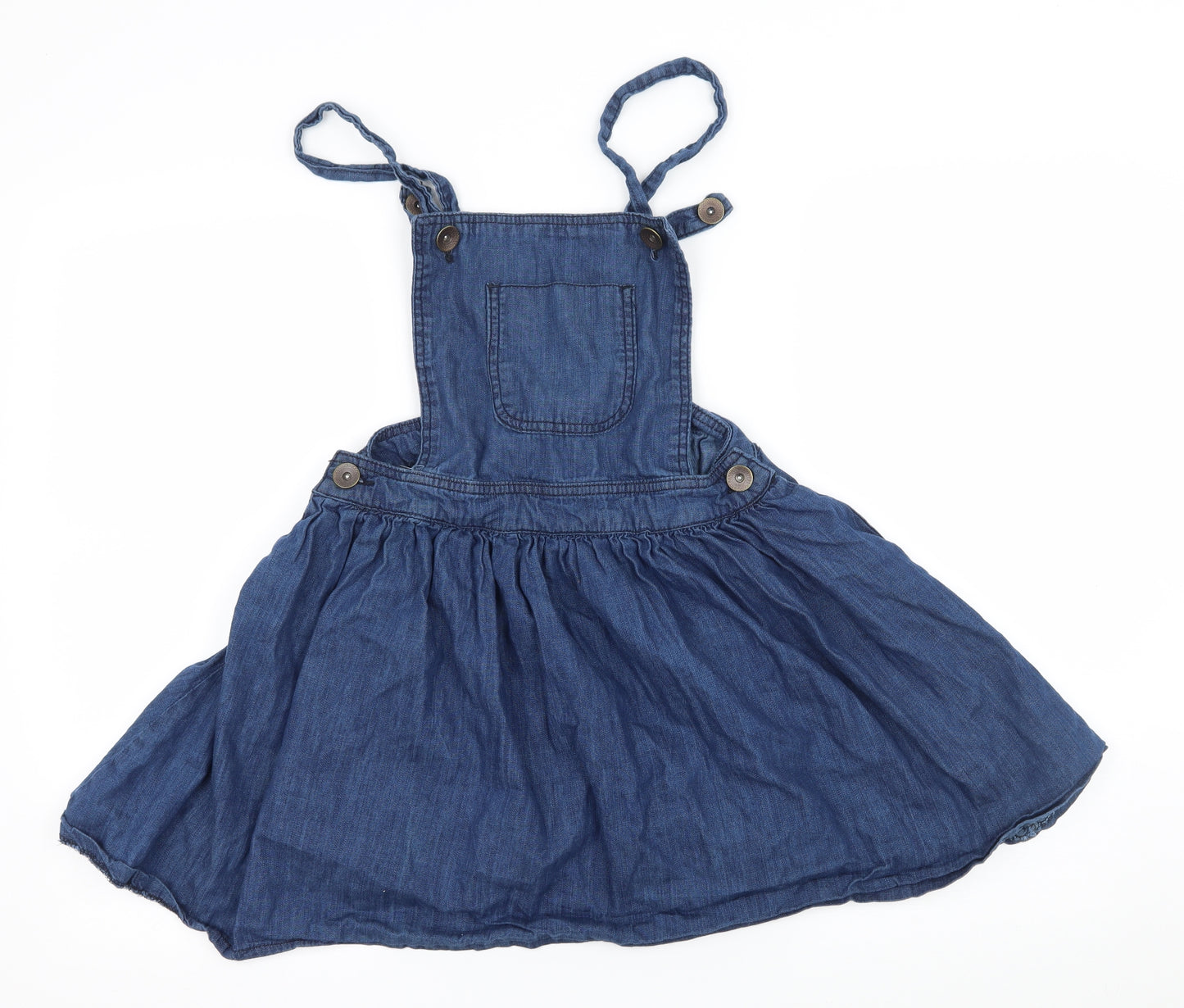 Denim & Co. Womens Blue  Denim Skater Dress  Size 8