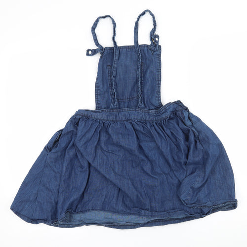 Denim & Co. Womens Blue  Denim Skater Dress  Size 8