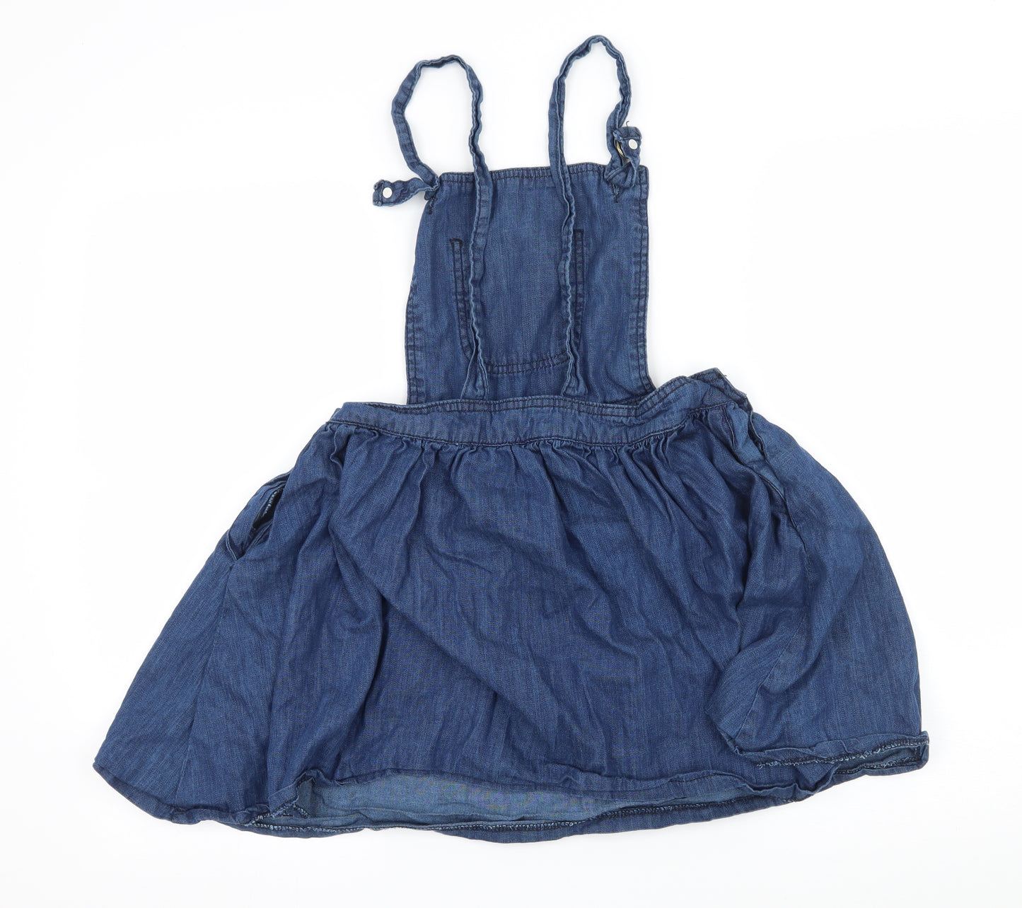 Denim & Co. Womens Blue  Denim Skater Dress  Size 8