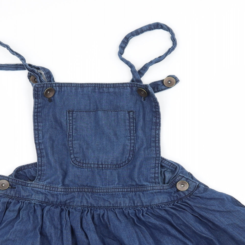 Denim & Co. Womens Blue  Denim Skater Dress  Size 8