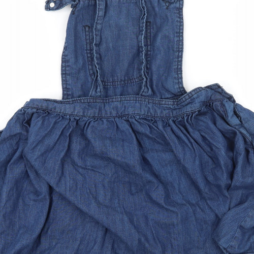 Denim & Co. Womens Blue  Denim Skater Dress  Size 8