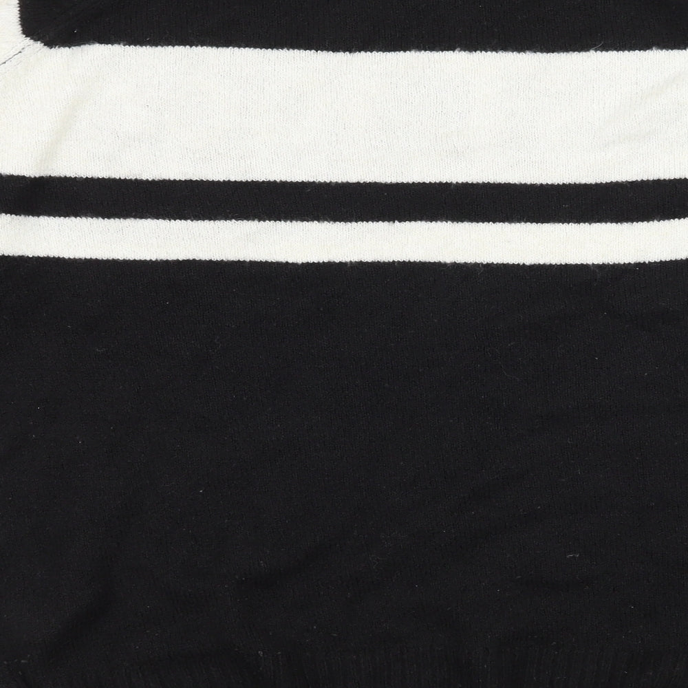 New Look Womens Black  Knit Pullover Jumper Size S