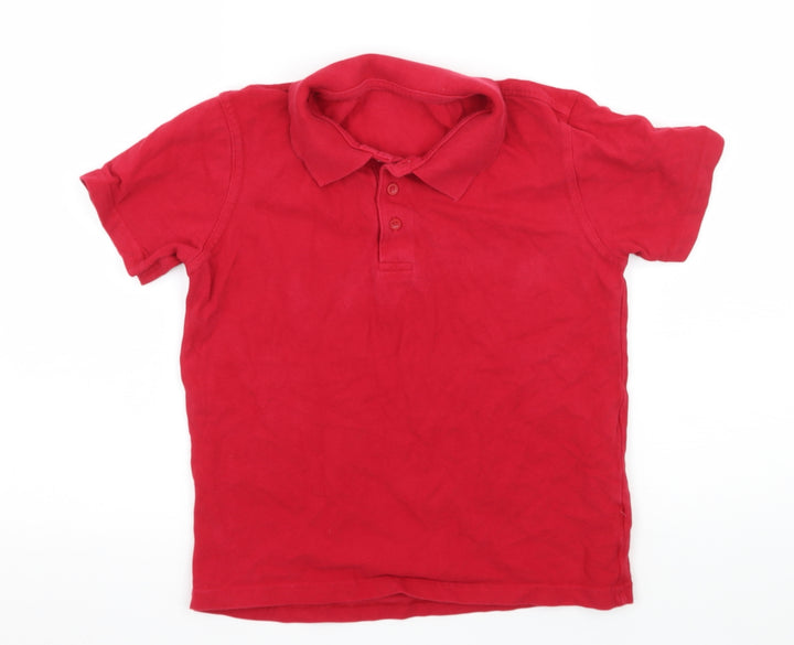 George Boys Red Jersey Basic T-Shirt Size 8-9 Years