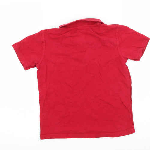 George Boys Red  Jersey Basic T-Shirt Size 8-9 Years
