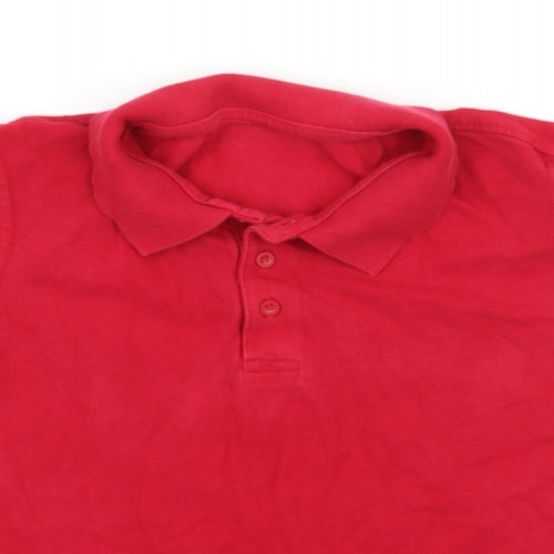 George Boys Red  Jersey Basic T-Shirt Size 8-9 Years
