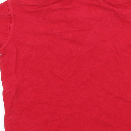 George Boys Red  Jersey Basic T-Shirt Size 8-9 Years