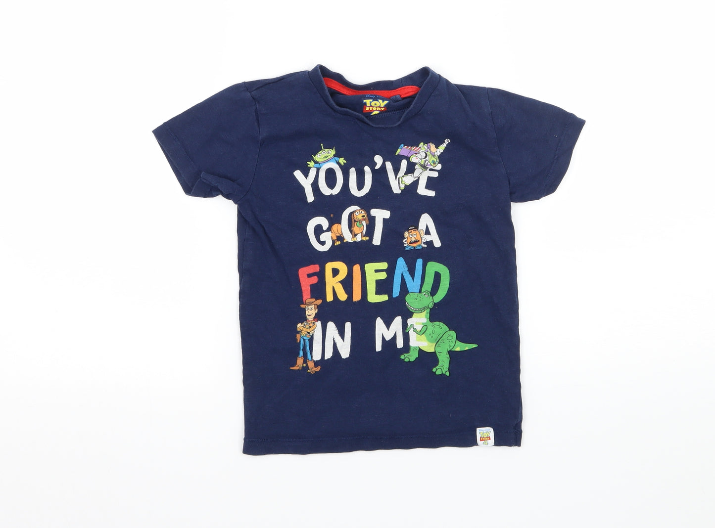 NEXT Boys Blue  Jersey Basic T-Shirt Size 3-4 Years  - Toy Story