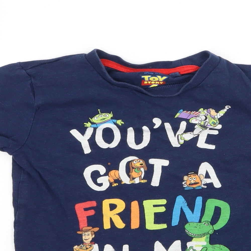 NEXT Boys Blue  Jersey Basic T-Shirt Size 3-4 Years  - Toy Story
