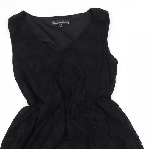 Mela Loves London Womens Beige  Lace Skater Dress  Size 10