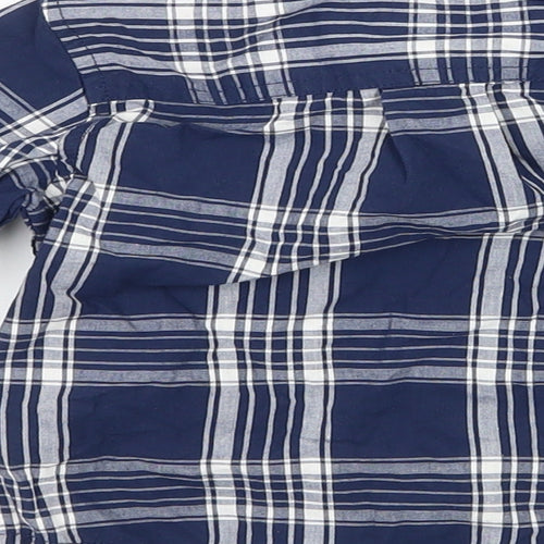Gap Boys Blue Plaid  Basic Button-Up Size 12-18 Months
