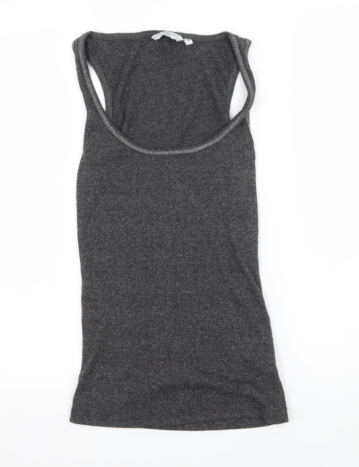 New Look Womens Grey  Jersey Basic Tank Size 10