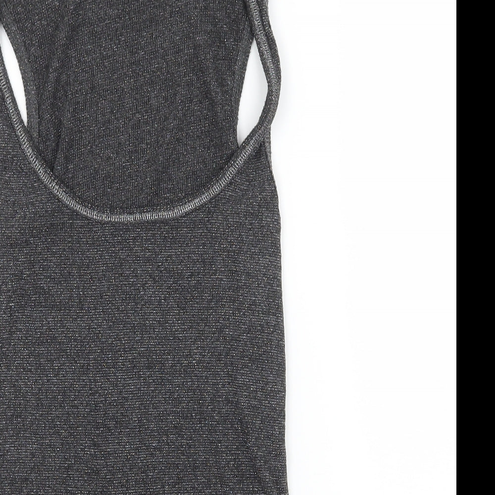New Look Womens Grey  Jersey Basic Tank Size 10