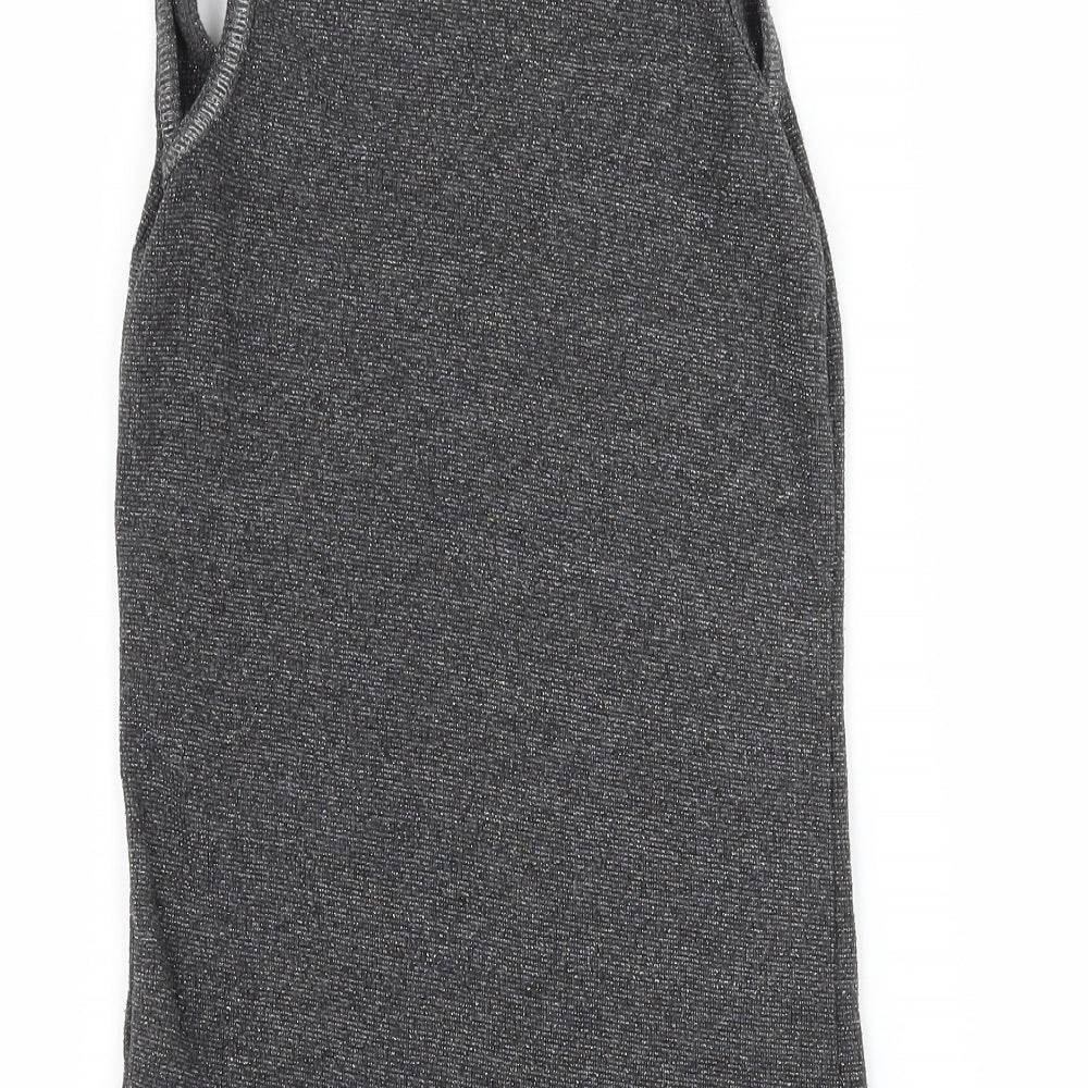 New Look Womens Grey  Jersey Basic Tank Size 10