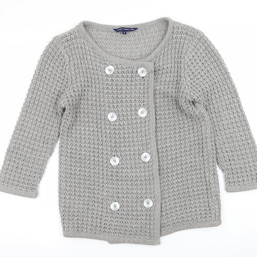 Store Twenty One Womens Grey  Knit Cardigan Jumper Size S