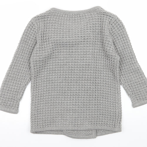 Store Twenty One Womens Grey  Knit Cardigan Jumper Size S