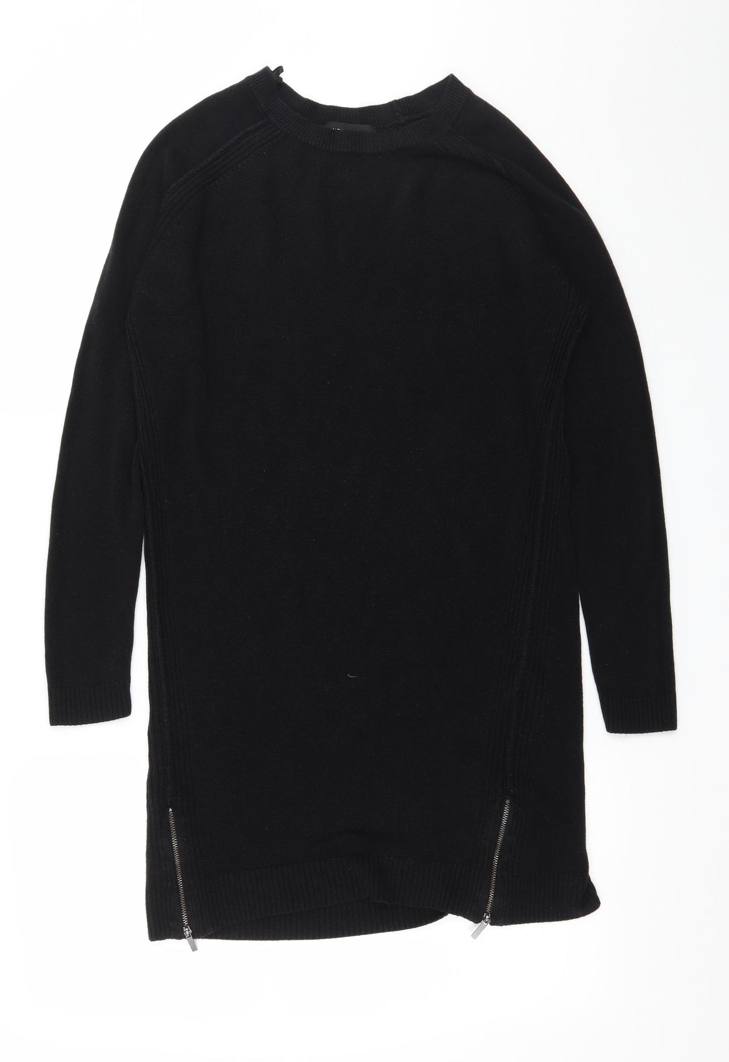 New Look Womens Black  Knit Pullover Jumper Size 10