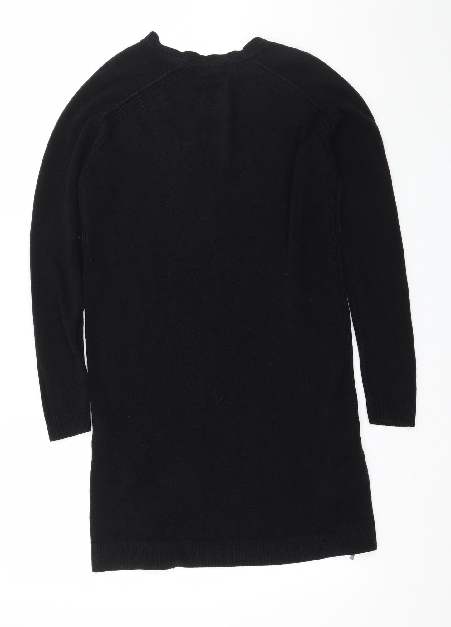 New Look Womens Black  Knit Pullover Jumper Size 10