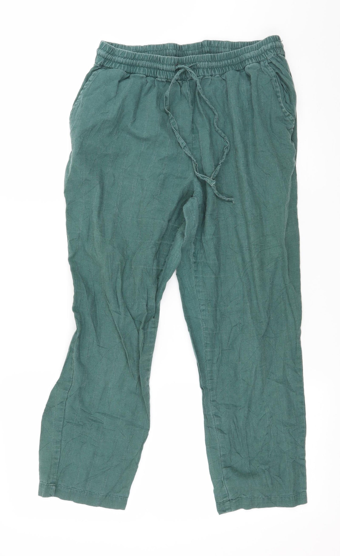 Fat Face Womens Green   Trousers  Size 8 L23 in