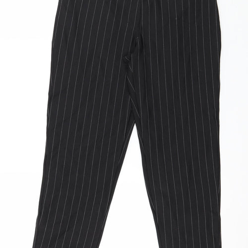 Preworn Womens Black Striped  Trousers  Size 27 in L26 in