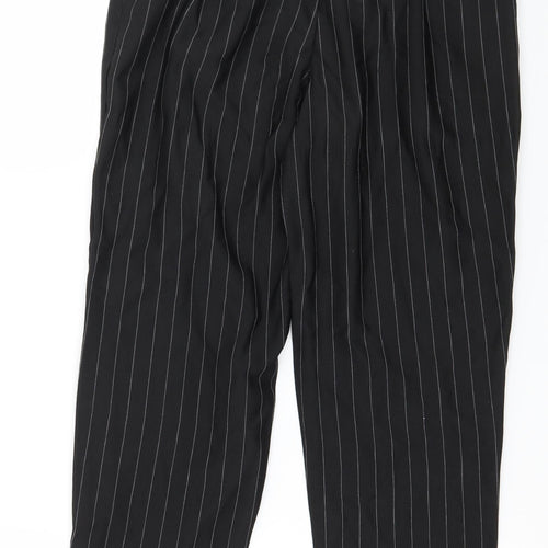 Preworn Womens Black Striped  Trousers  Size 27 in L26 in