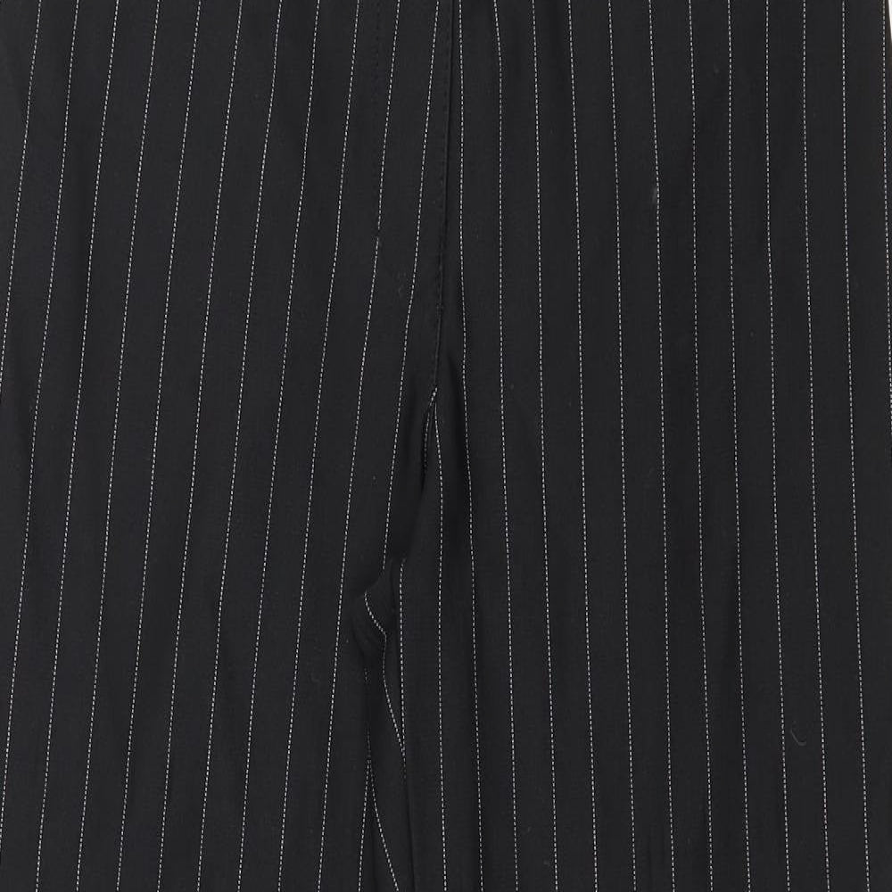 Preworn Womens Black Striped  Trousers  Size 27 in L26 in