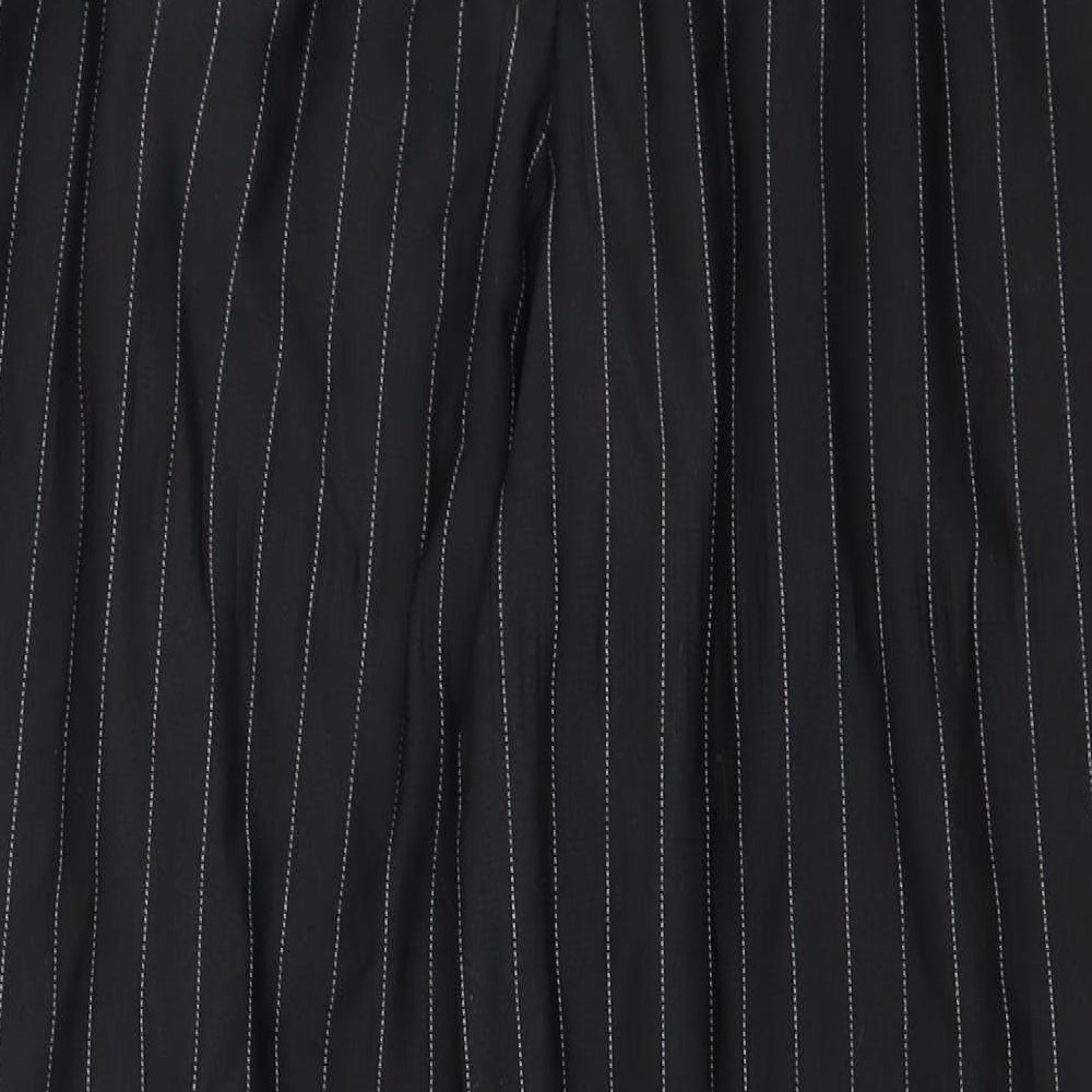 Preworn Womens Black Striped  Trousers  Size 27 in L26 in