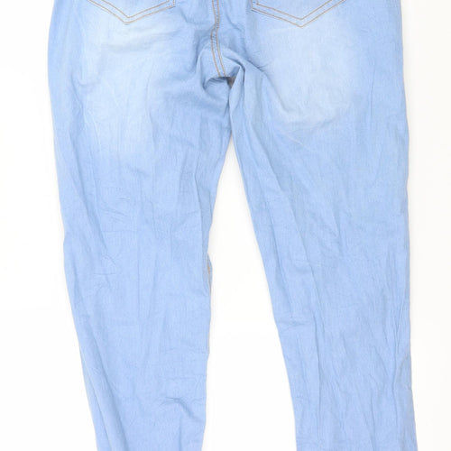 Preworn Womens Blue  Denim Tapered Jeans Size M L30 in