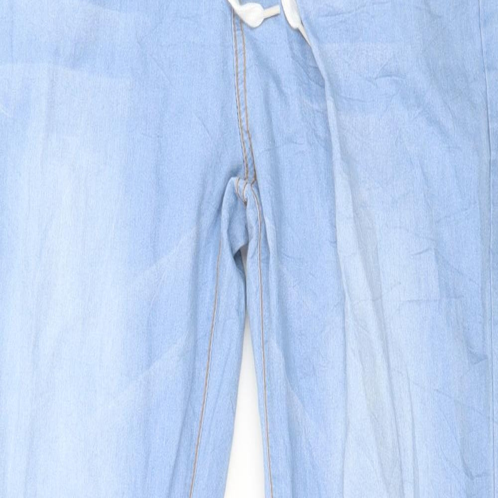 Preworn Womens Blue  Denim Tapered Jeans Size M L30 in