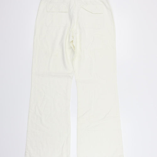New Look Womens White   Trousers  Size 10 L27 in