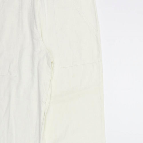 New Look Womens White   Trousers  Size 10 L27 in