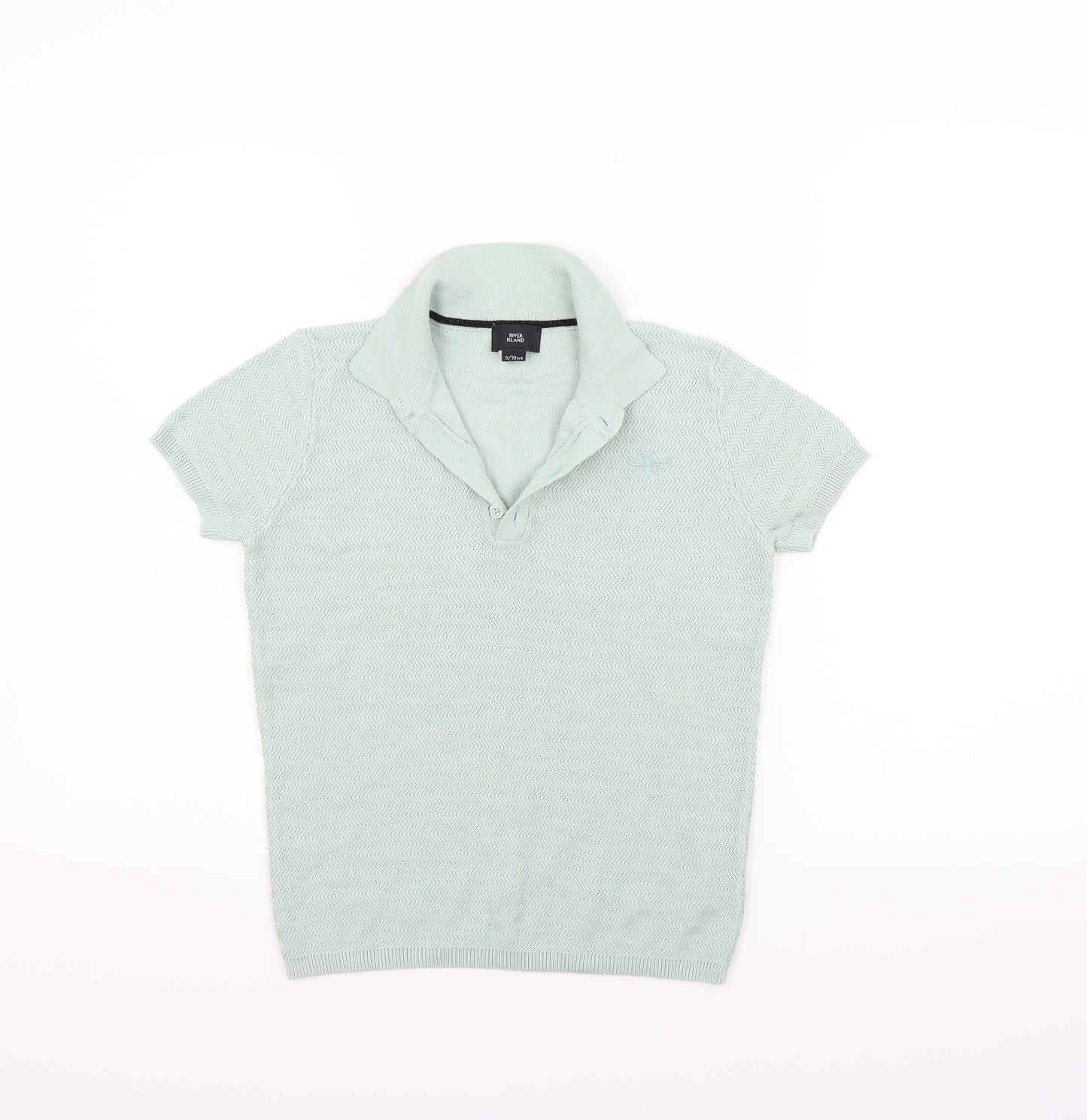 River Island Girls Green   Basic Polo Size 9-10 Years