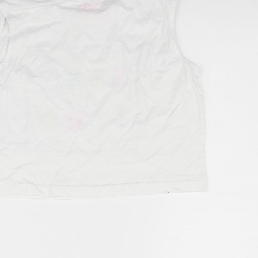 Primark Girls White   Basic T-Shirt Size 11-12 Years