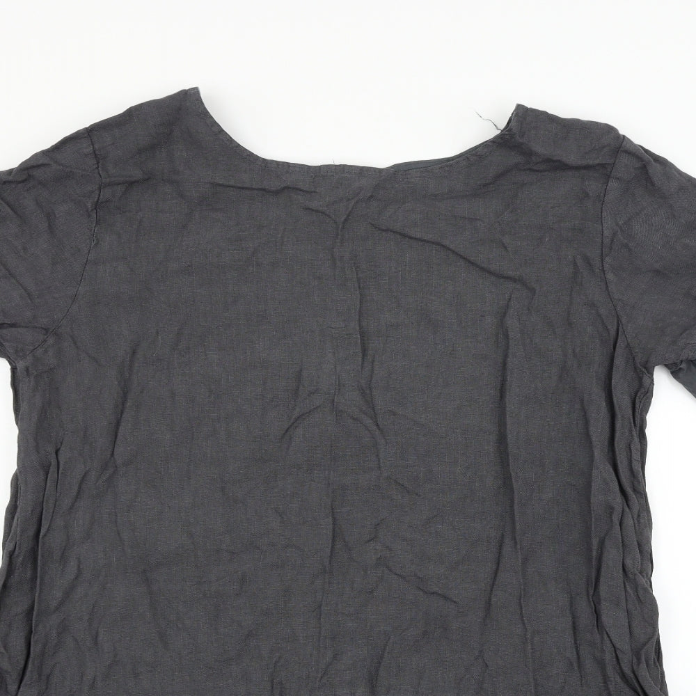 Made in Italy Womens Grey   Fit & Flare  Size L