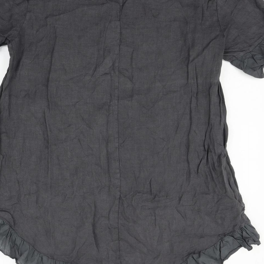 Made in Italy Womens Grey   Fit & Flare  Size L