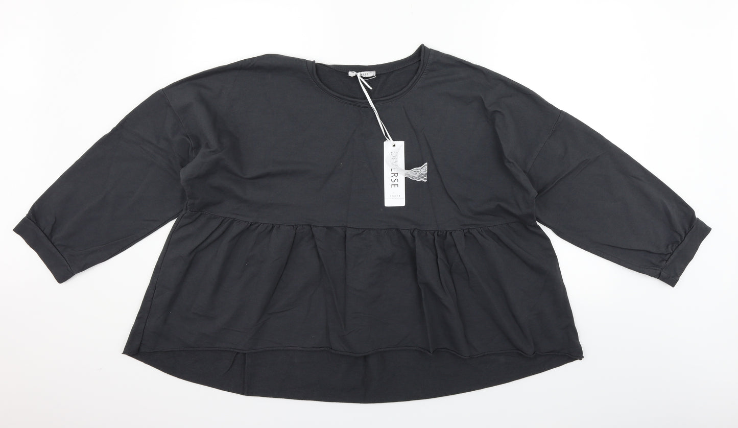 Diverse Womens Grey   T-Shirt Dress  Size 26