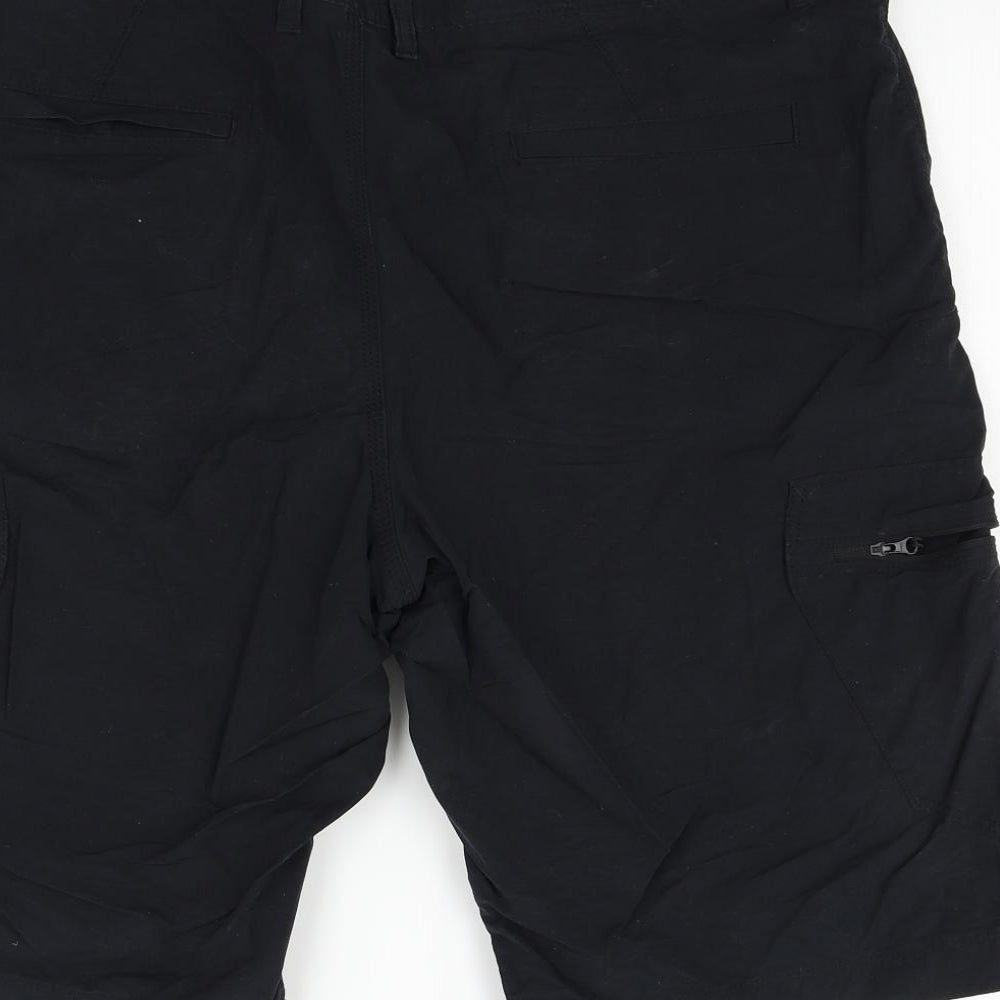 Marks and Spencer Mens Black   Chino Shorts Size 42 in
