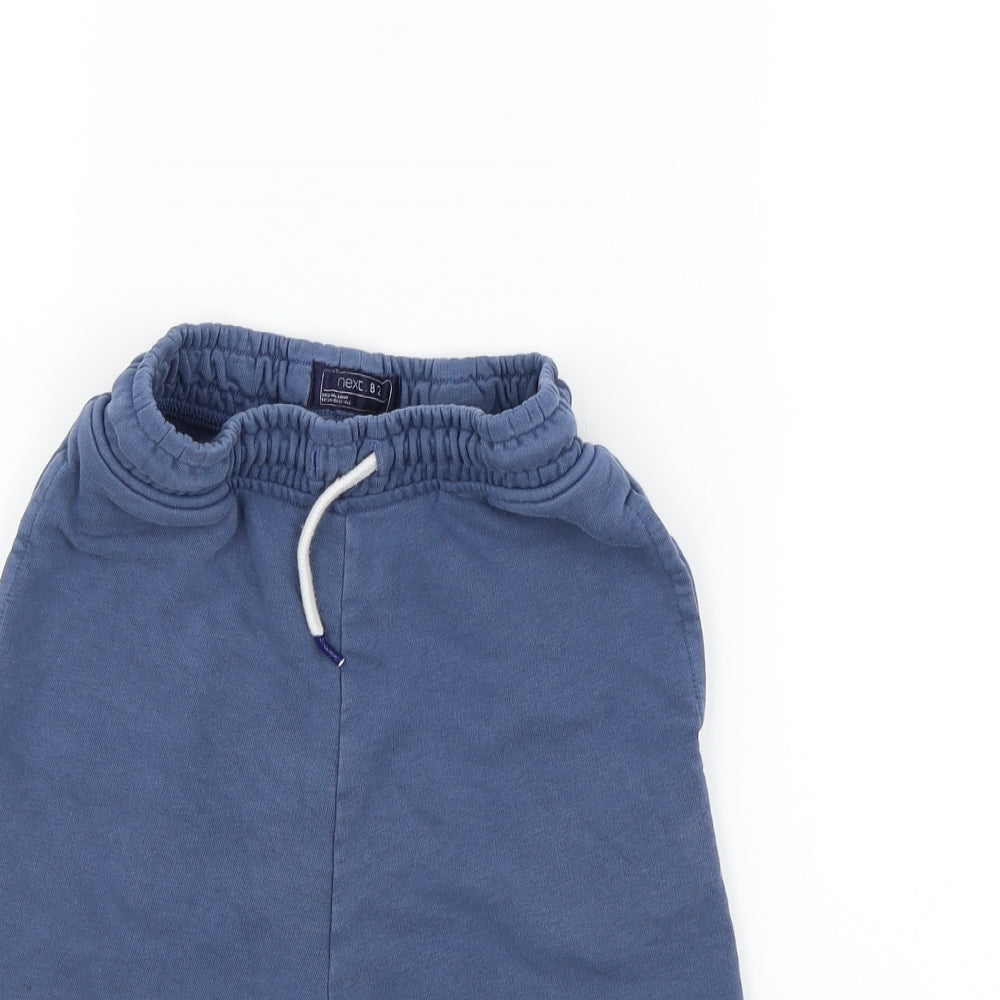 NEXT Boys Blue Houndstooth  Sweat Shorts Size 11 Years