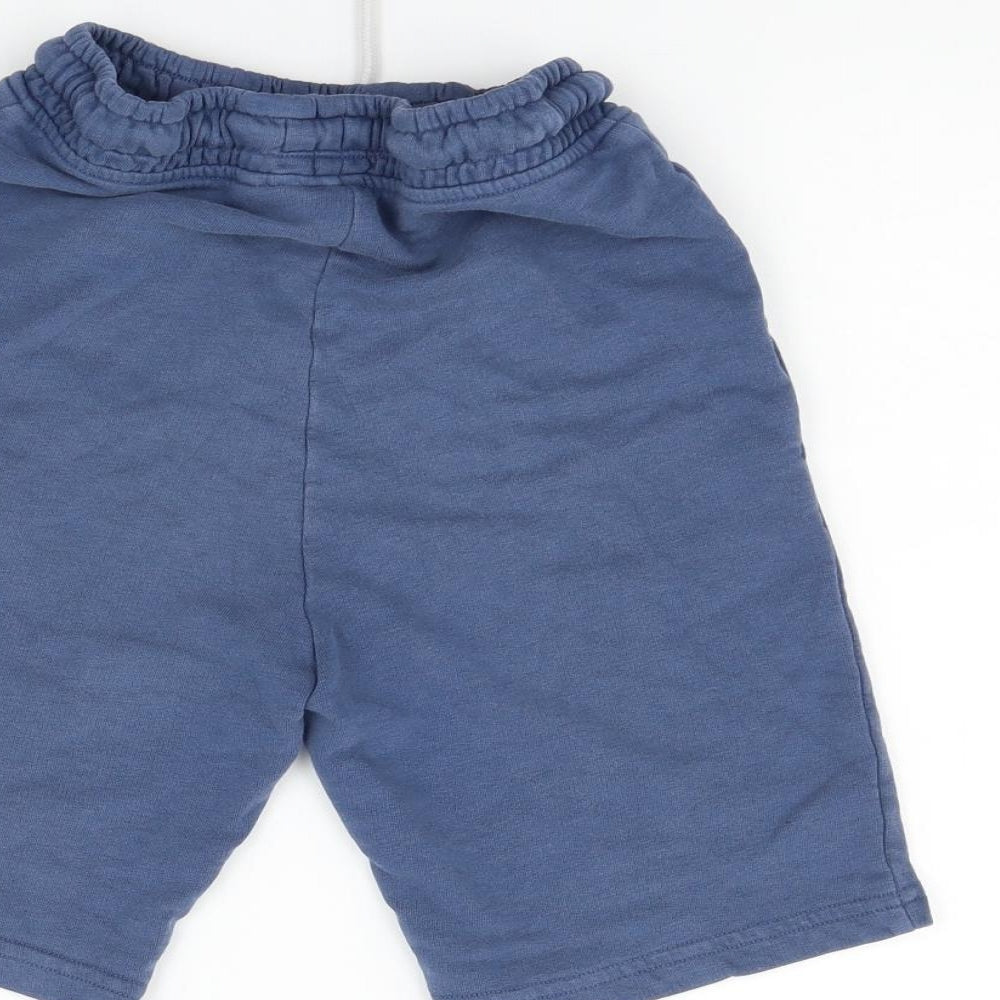 NEXT Boys Blue Houndstooth  Sweat Shorts Size 11 Years