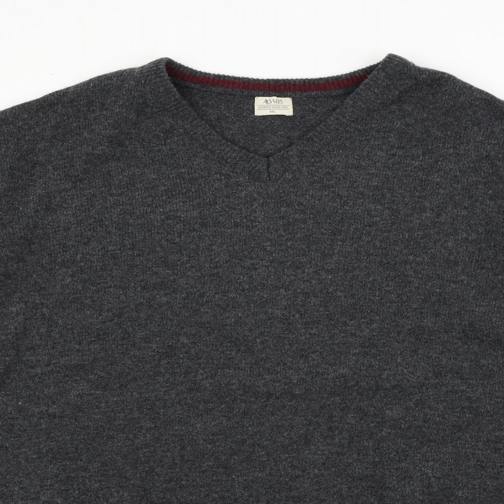 acw85 Mens Grey   Pullover Jumper Size 2XL