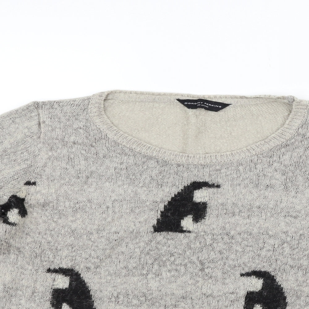 Dorothy Perkins Womens Grey   Pullover Jumper Size 16