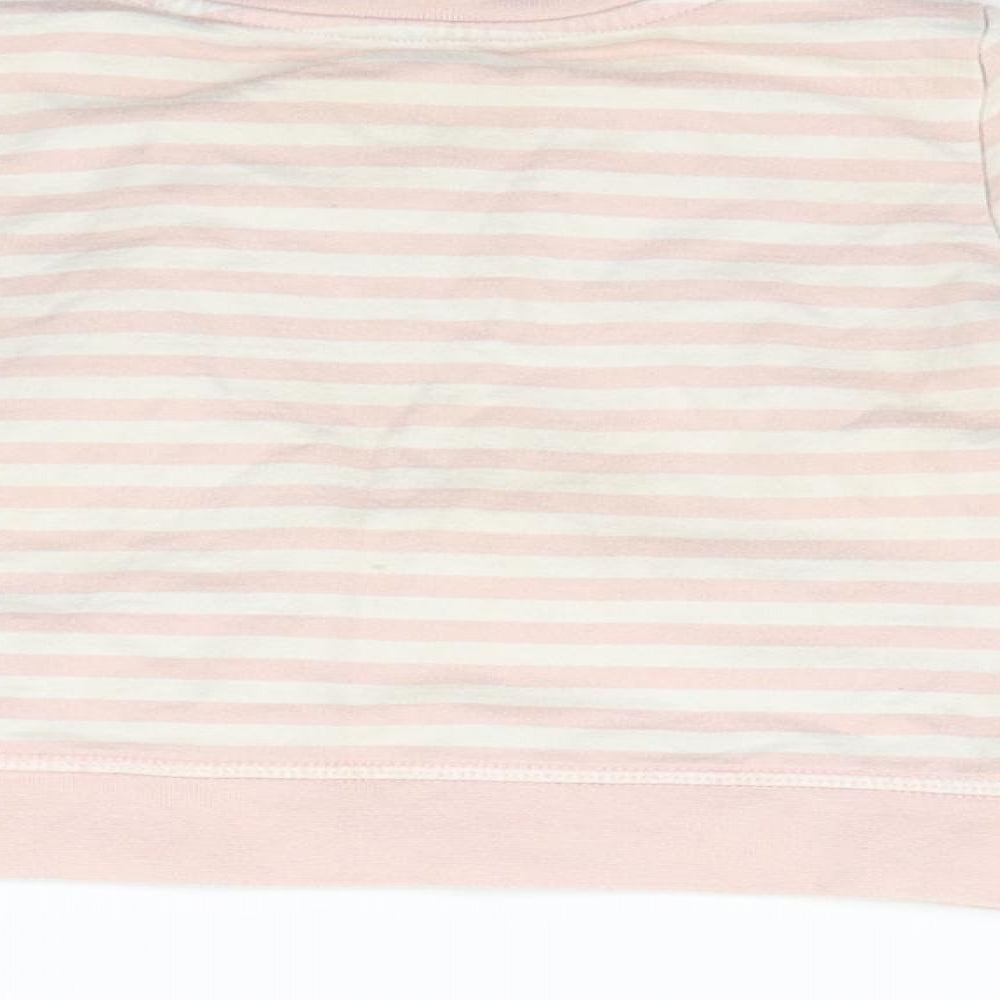 Young Dimension Girls Pink Striped  Pullover Jumper Size 12-18 Months  - hello kitty