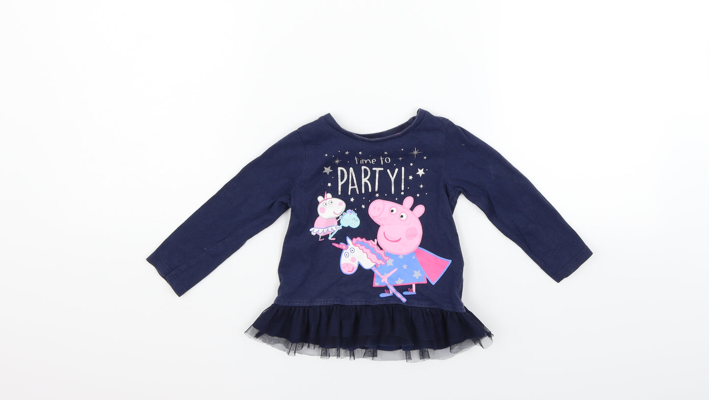 Nutmeg Boys Blue   Fit & Flare  Size 12-18 Months  - pepper pig